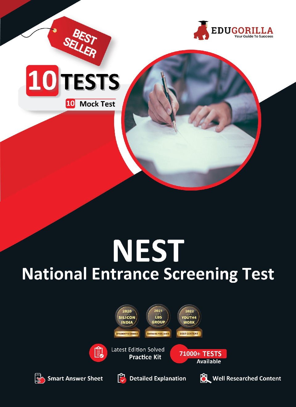 NEST : National Entrance Screening Test | 10 Full-length Mock Tests (Solved) | National Institute of Science Education and Research (NISER) | Free Access to Online Tests - Page 1