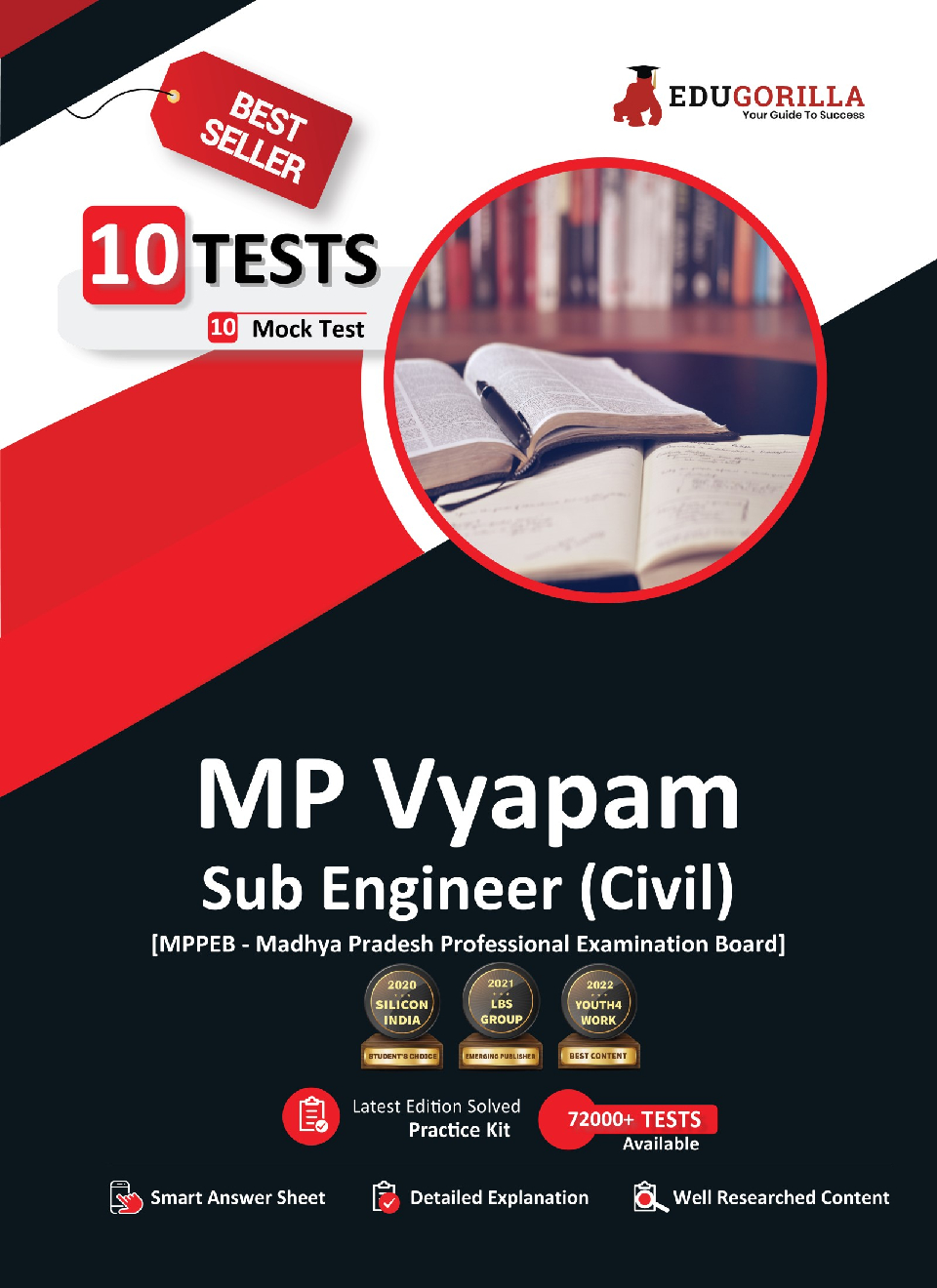 MPPEB Sub Engineer Civil Exam 2022 | MP Vyapam | 10 Full-length Mock Tests (2000+ Solved Questions) | Free Access to Online Tests - Page 1