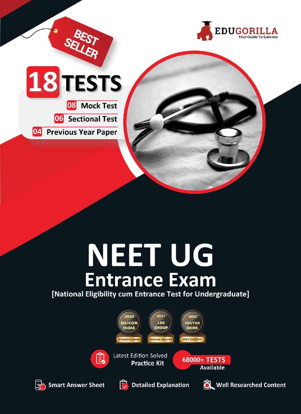 NEET UG Medical Entrance Exam 2022 | 2500+ Solved MCQ Questions (8 Mock Tests + 6 Sectional Tests + 4 Previous Year Papers) | Free Access to Online Tests - Page 1