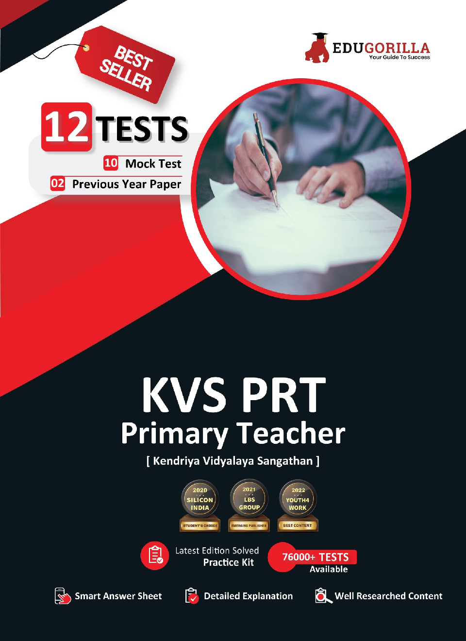 KVS PRT Exam 2022 (Primary Teacher) | Kendriya Vidyalaya Sangathan | 10 Full-length Mock Tests + 2 Year Previous Paper (1800+ Solved Questions ) | Free Access to Online Tests - Page 1