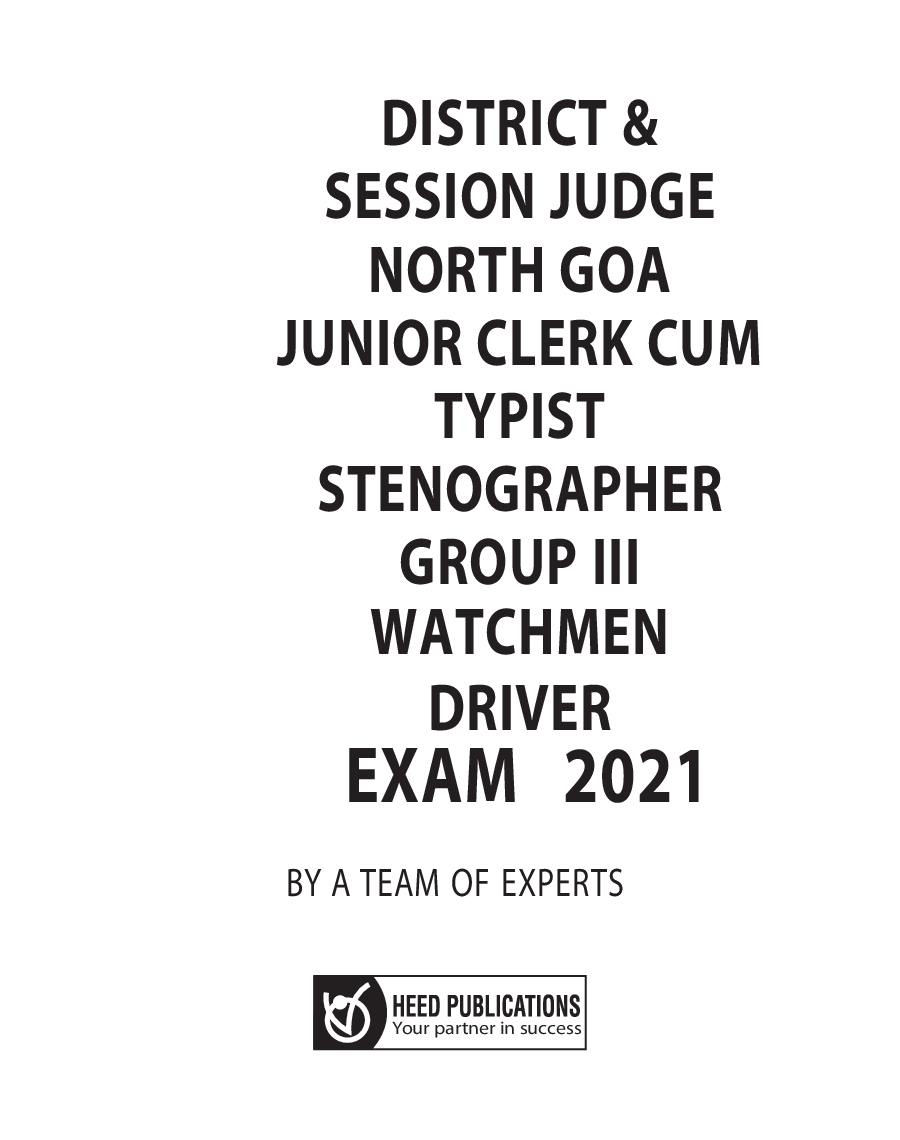 District And Session Judge - North Goa Recruitment Exam - Page 2