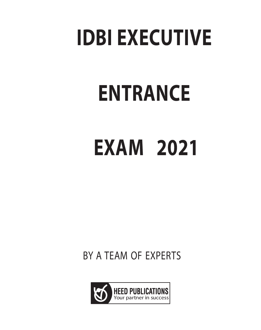 IDBI Bank DGM / AGM Managers Entrance Exam - Page 2