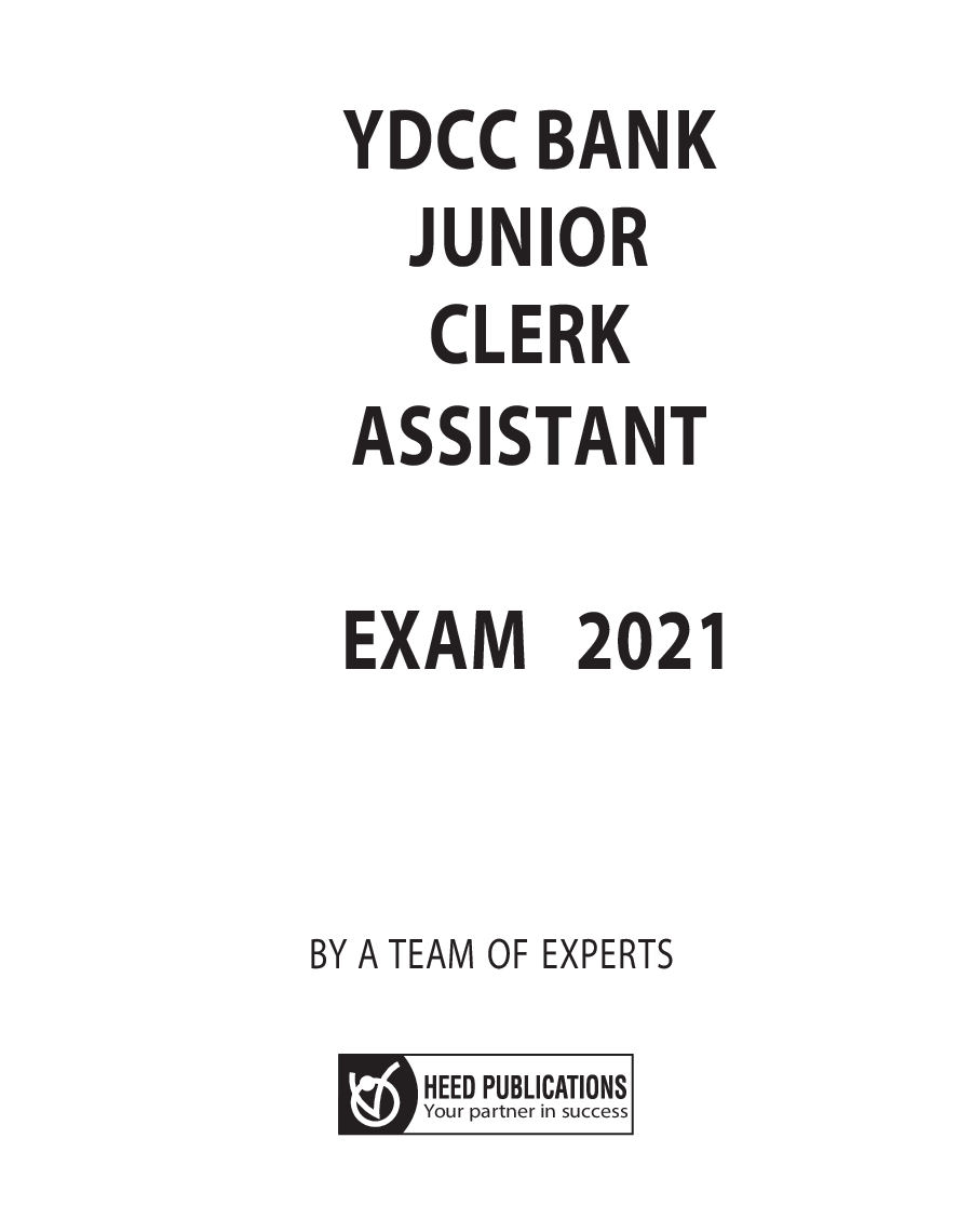 YDCC Bank Junior Clerk Assistant (Peon) Exam - Page 2