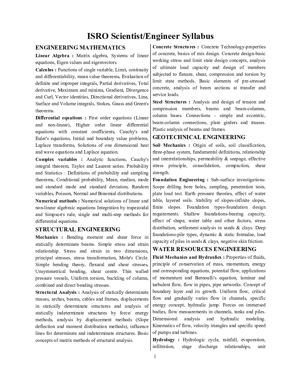 ISRO सिविल इंजीनियरिंग सॉल्व्ड पेपर्स - Page 4