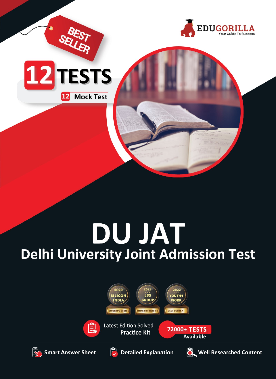 Delhi University Joint Admission Test (DU-JAT) | 12 Full-length Mock Tests (1200+ Solved Questions) | Free Access to Online Tests - Page 1