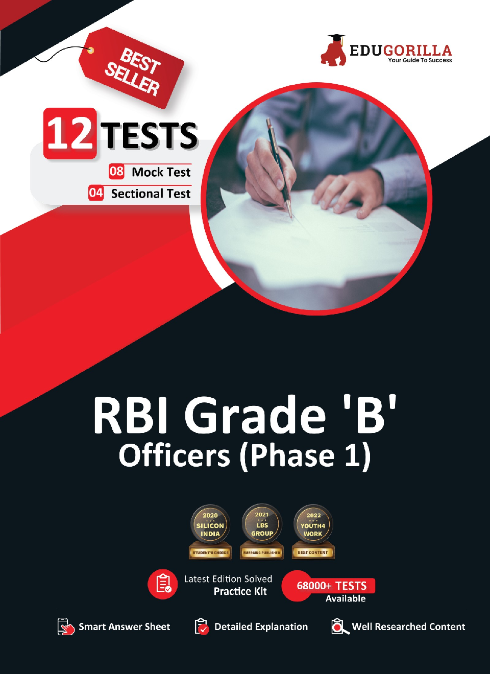 RBI Grade 'B' Officer's Phase I (Prelims) | 1800+ Solved Questions (8 Mock Tests + 4 Sectional Tests) | Free Access to Online Tests - Page 1