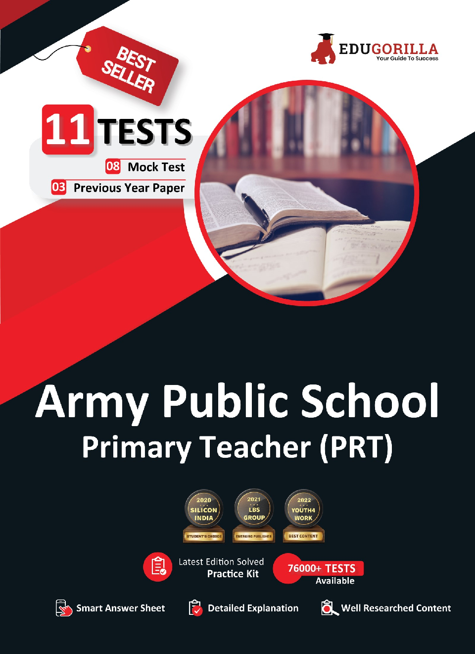 Army Public School (PRT) Exam 2022 | AWES Primary Teacher | 8 Full-length Mock Tests (Solved) + 3 Previous Year Papers (Unsolved) | Free Access to Online Tests - Page 1