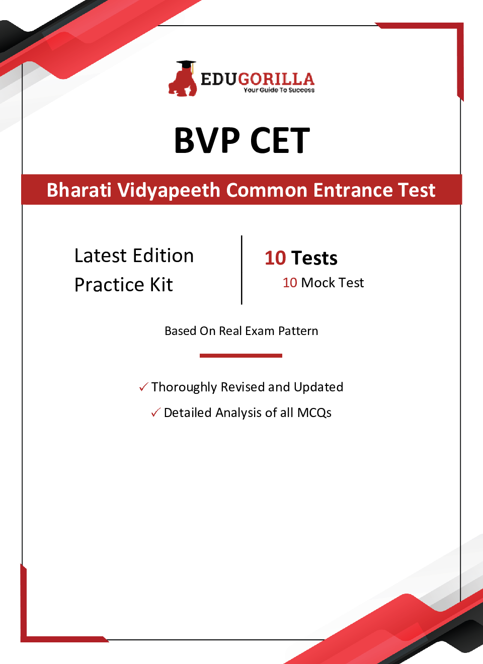 BVP CET 2022 : Bharati Vidyapeeth Common Entrance Test | 10 Full-length Mock Tests (2000+ Solved Questions) | Free Access to Online Tests - Page 3