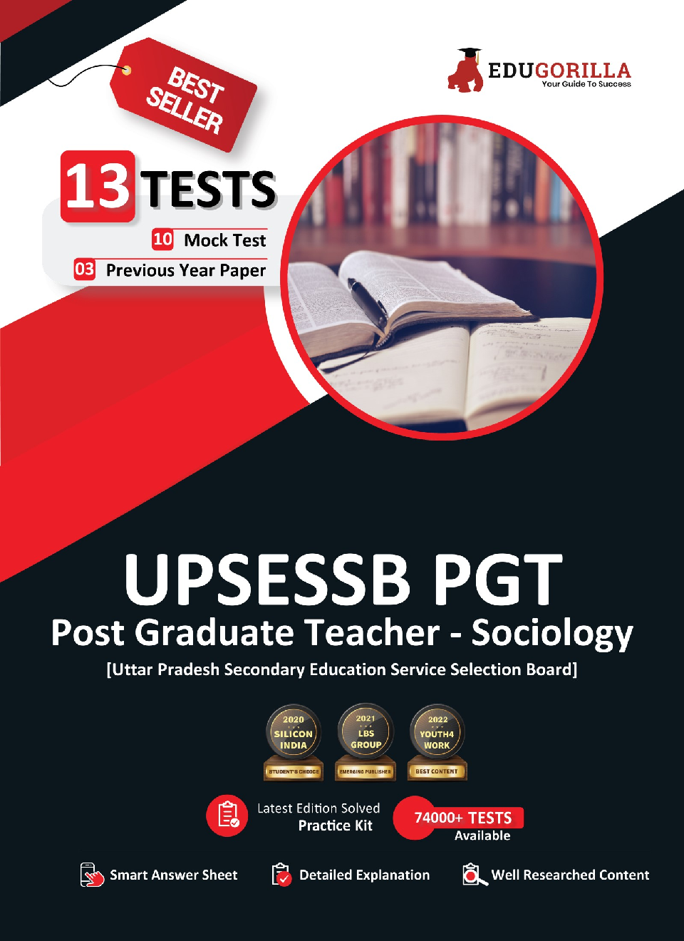 UP PGT Sociology Exam 2022 | UPSESSB Post Graduate Teacher | 1600+ Solved Questions [10 Full-length Mock Tests + 3 Previous Year Papers] - Page 1