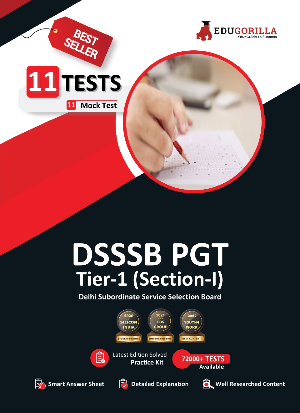 DSSSB PGT Tier-1 (Section-I) Exam 2022 | 11 Mock Tests (1100+ Solved Questions) | Free Access to Online Tests - Page 1