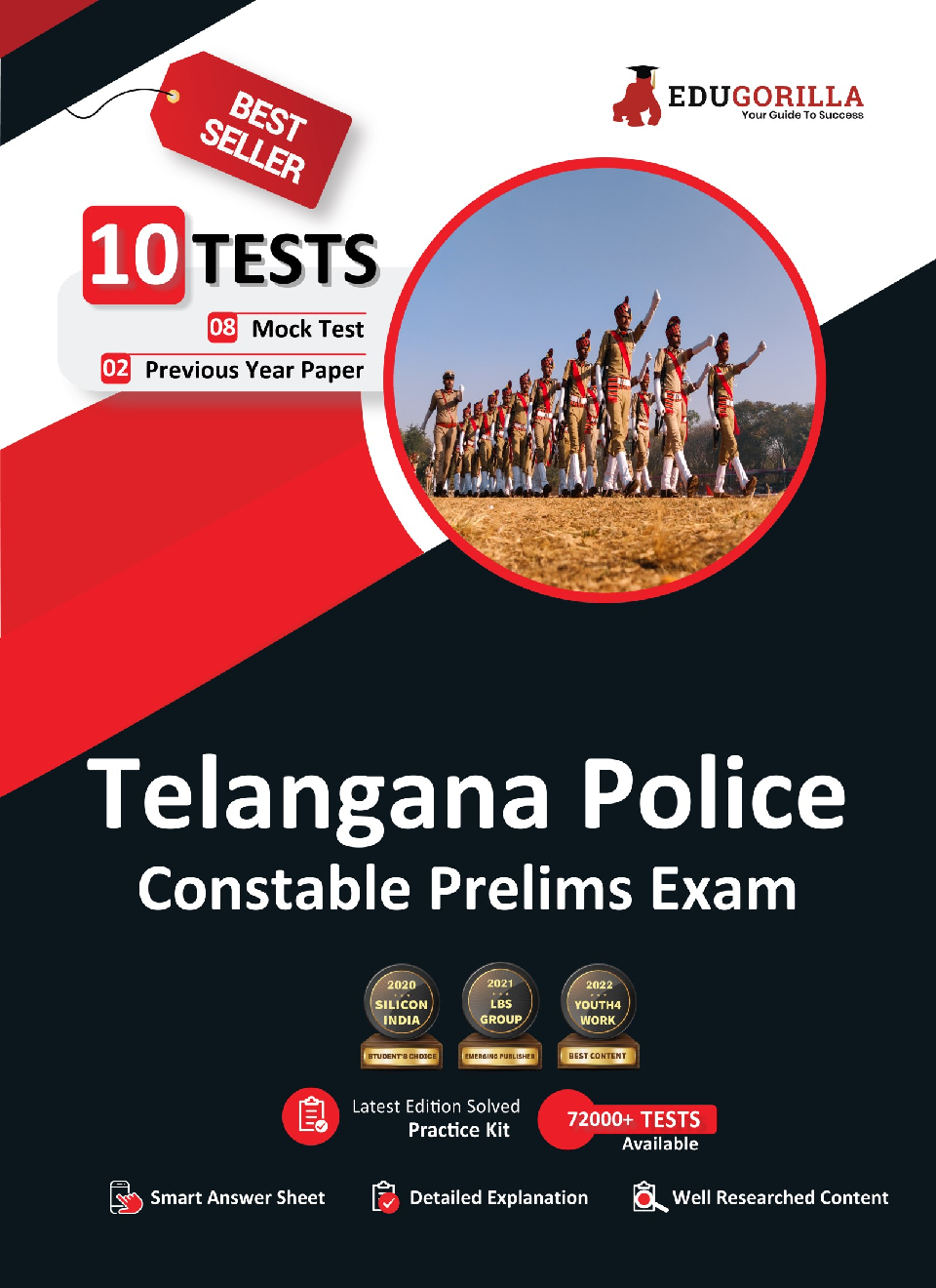 Telangana Police Constable Prelims Exam 2022 | 2000+ Solved Questions (8 Mock Tests + 2 Previous Year Papers) - Page 1