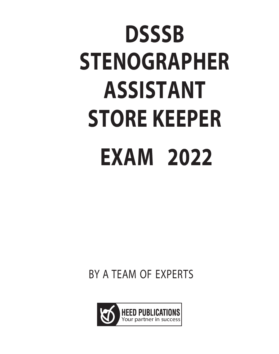 DSSSB Stenographer Assistant Store Keeper Exam - Page 2