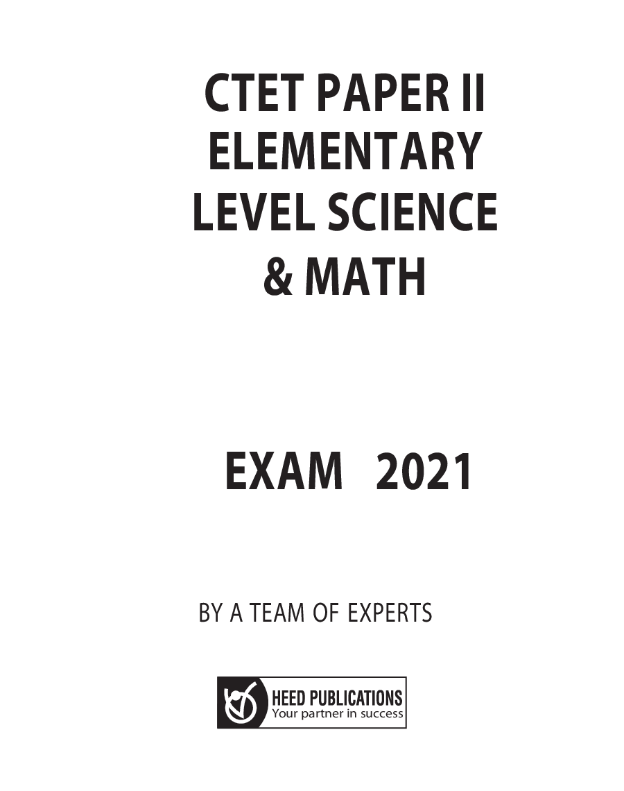 CTET Mathematics And Science Paper-II Elementary Level Exam - Page 2