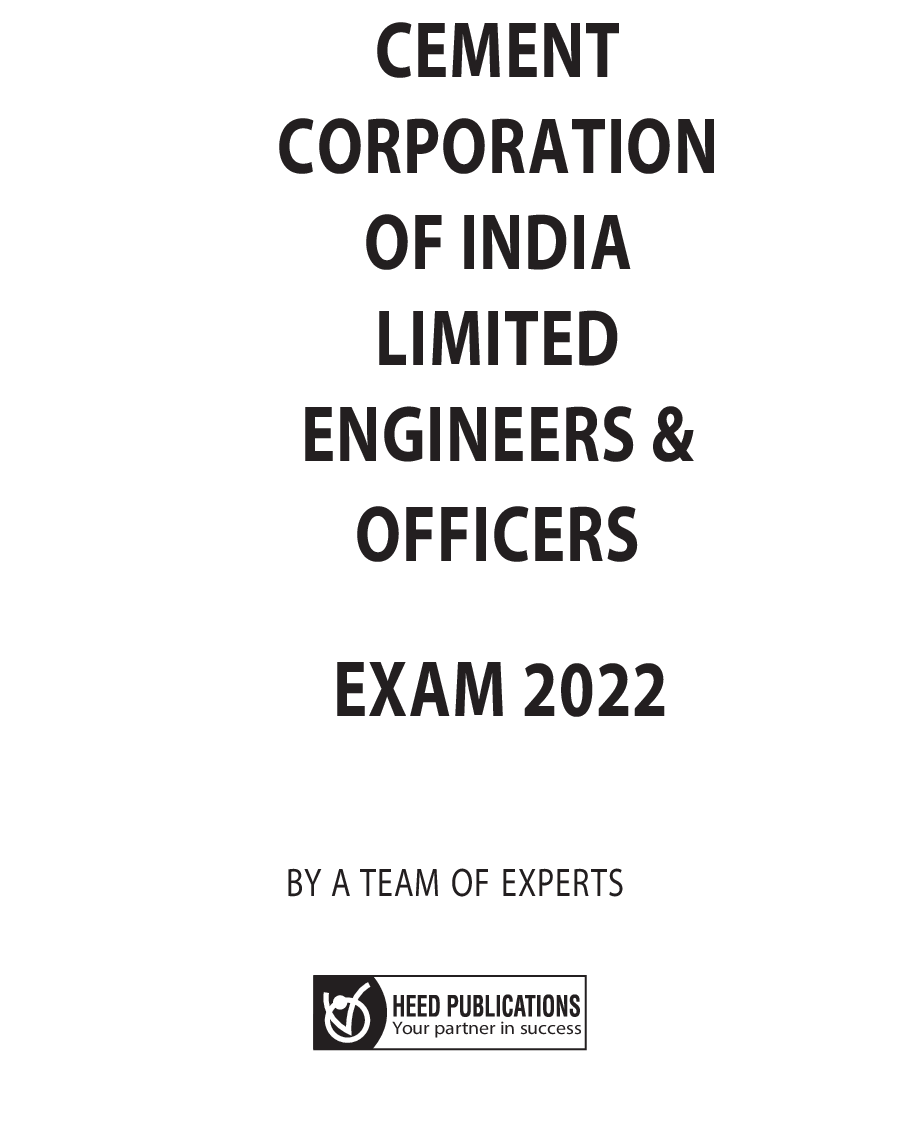 CCI (Cement Corporation Of India Limited) Engineers & Officers Recruitment Exam - Page 2