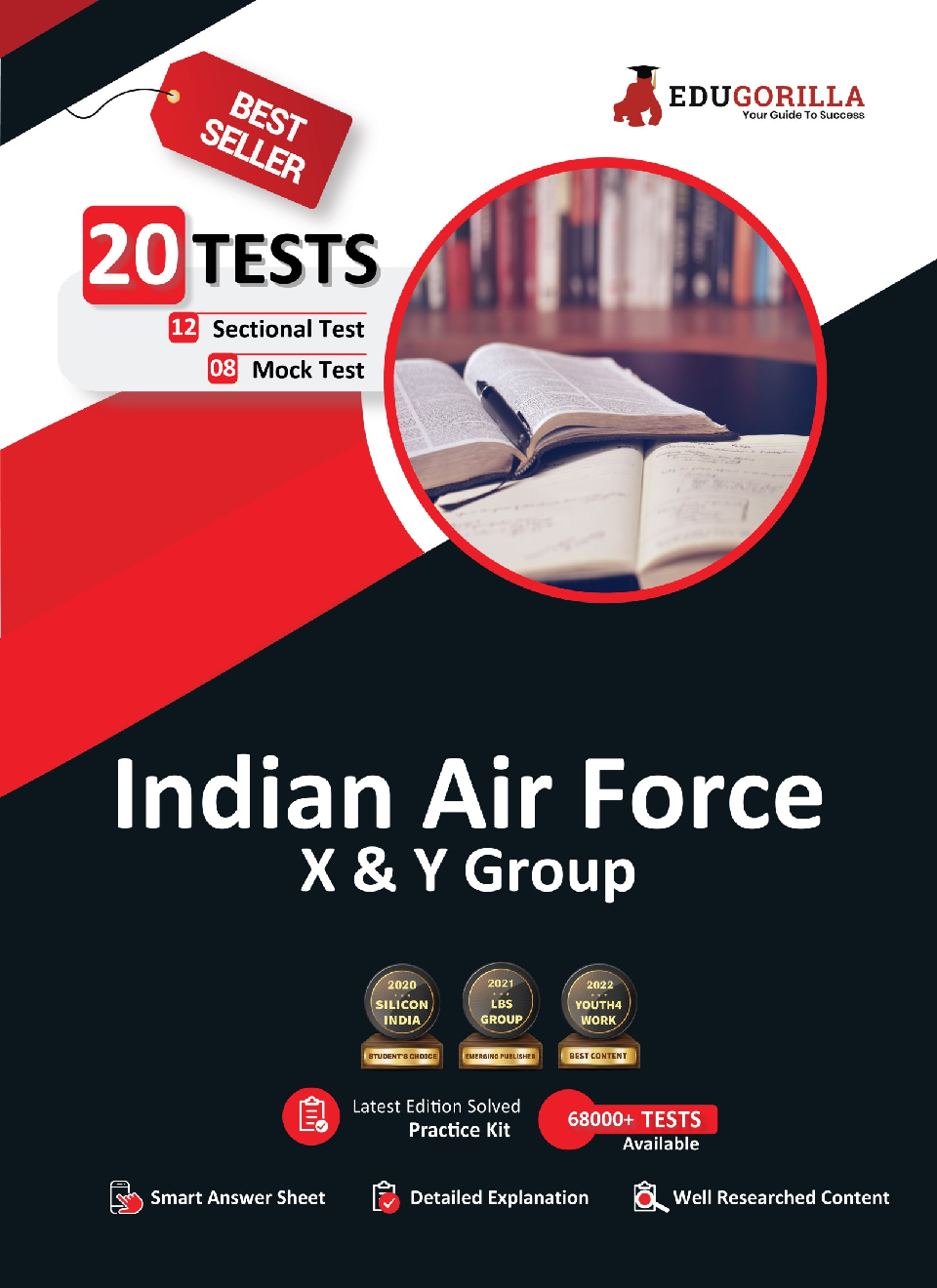 Air Force X & Y Group | 1100+ Objective Questions (8 Full-length Mock Tests + 12 Sectional Tests) | Free Access To Online Tests - Page 1