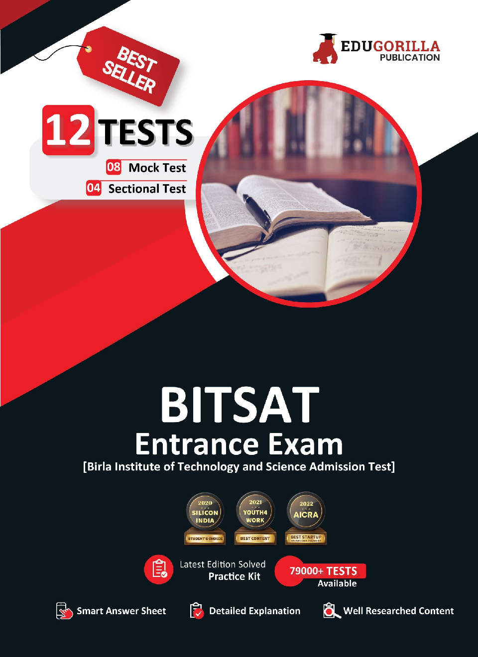 BITSAT Entrance Exam 2022 | 8 Full-length Mock Tests + 4 Sectional Tests (1100+ Solved Questions) | Free Access To Online Tests - Page 1