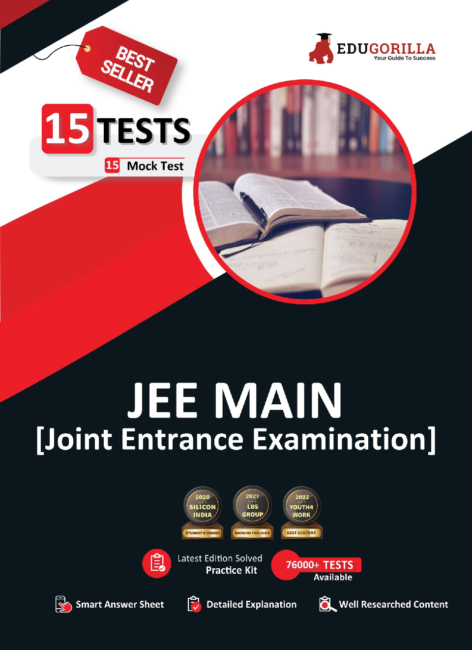 JEE Main Entrance Exam 2022 | 15 Full-length Mock Tests (1100+ Solved MCQs & Numerical Based Questions) - Page 1