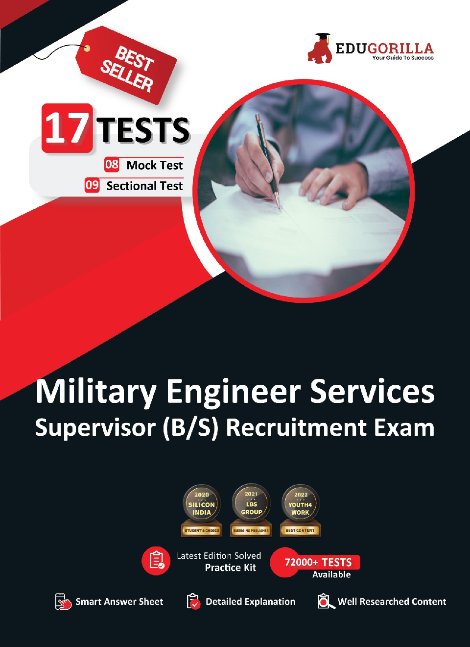 Military Engineer Services (MES) Supervisor (Barrack & Store) Recruitment Exam 2022 | 8 Mock Tests + 9 Sectional Tests (1000+ Solved Questions) - Page 1