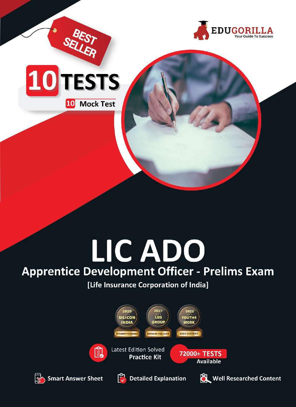 LIC ADO Prelims Exam 2022 | Apprentice Development Officer | 10 Full-length Mock Tests (1000+ Solved Questions) | Free Access to Online Tests - Page 1