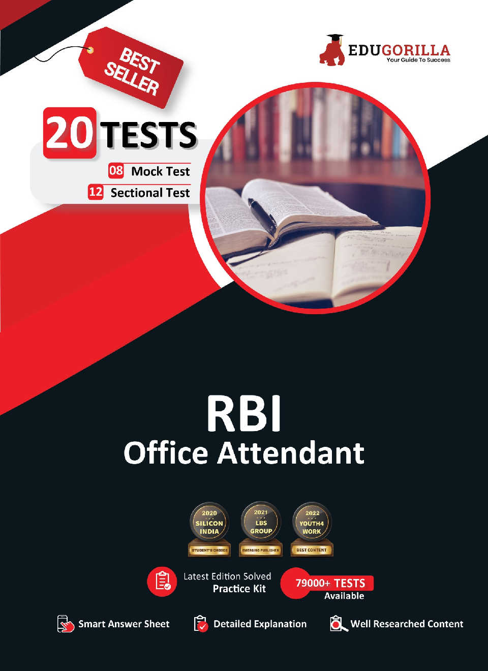 RBI Office Attendant Exam 2022 | 1000+ Solved Questions (8 Mock Tests + 12 Sectional Tests + 1 Previous Year Paper) - Page 1