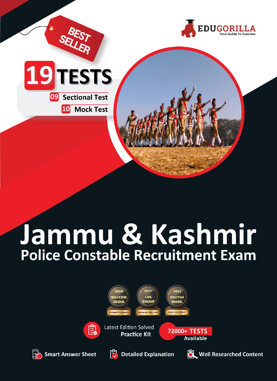 Jammu & Kashmir Police Constable Recruitment Exam 2022 | 1300+ Solved Questions (10 Mock Tests + 9 Sectional Tests) - Page 1