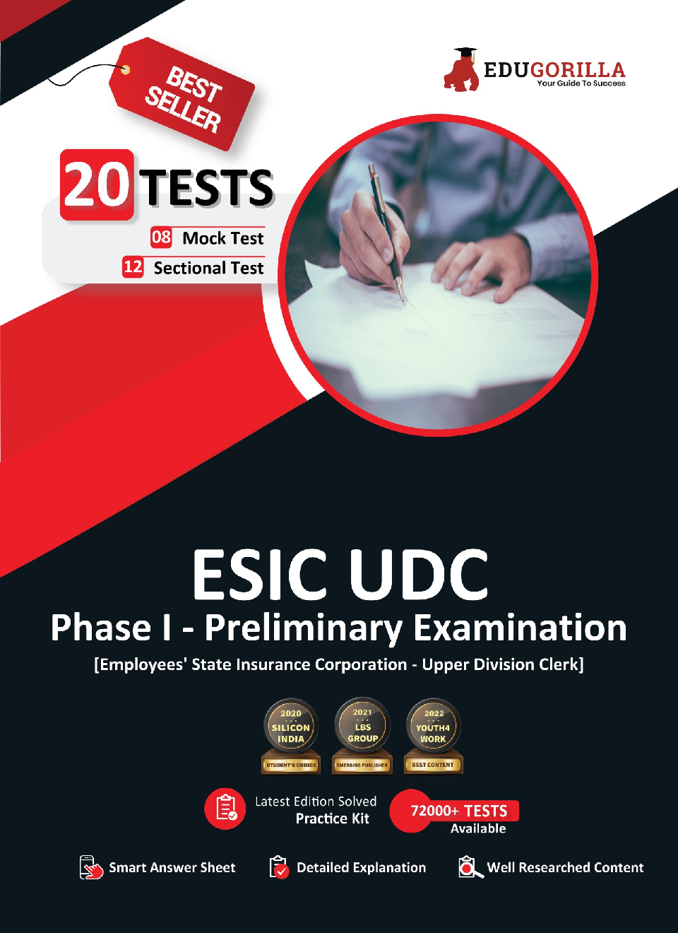 ESIC UDC Phase-I Exam 2022 (Prelims) | 1100+ Solved MCQ Questions (8 Mock tests + 12 Sectional Tests) | Free Access to Online Tests - Page 1