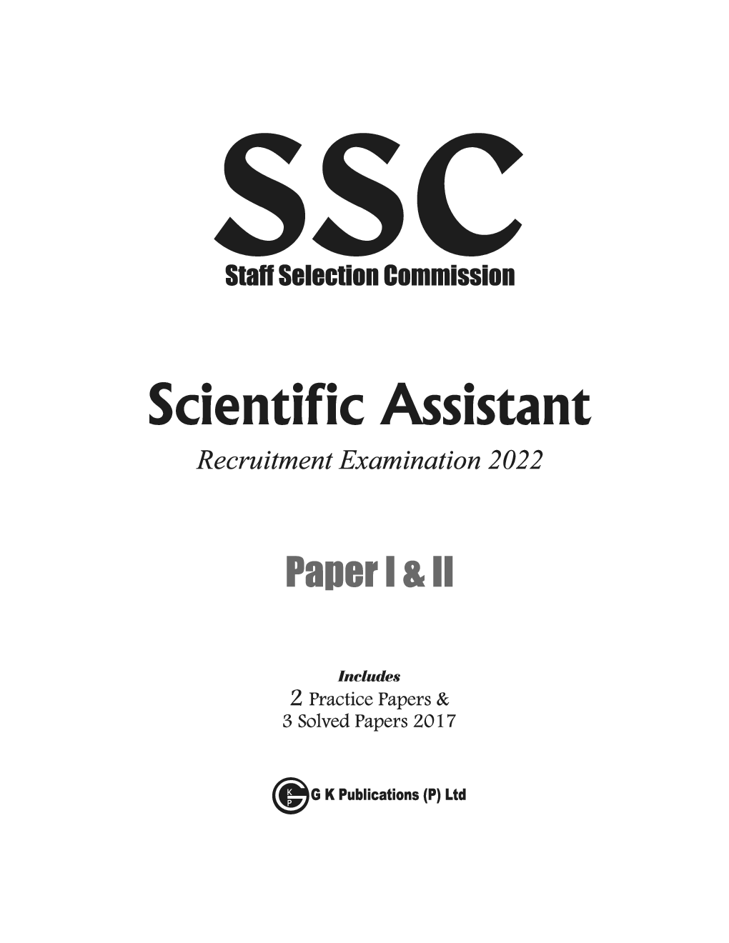 SSC 2022 Scientific Assistant Paper I & II - Page 4