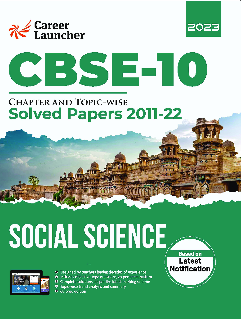 CBSE Class X 2023 Chapter and Topic-wise Solved Papers 2011-2022 Social Science (All Sets - Delhi & All India)          - Page 1