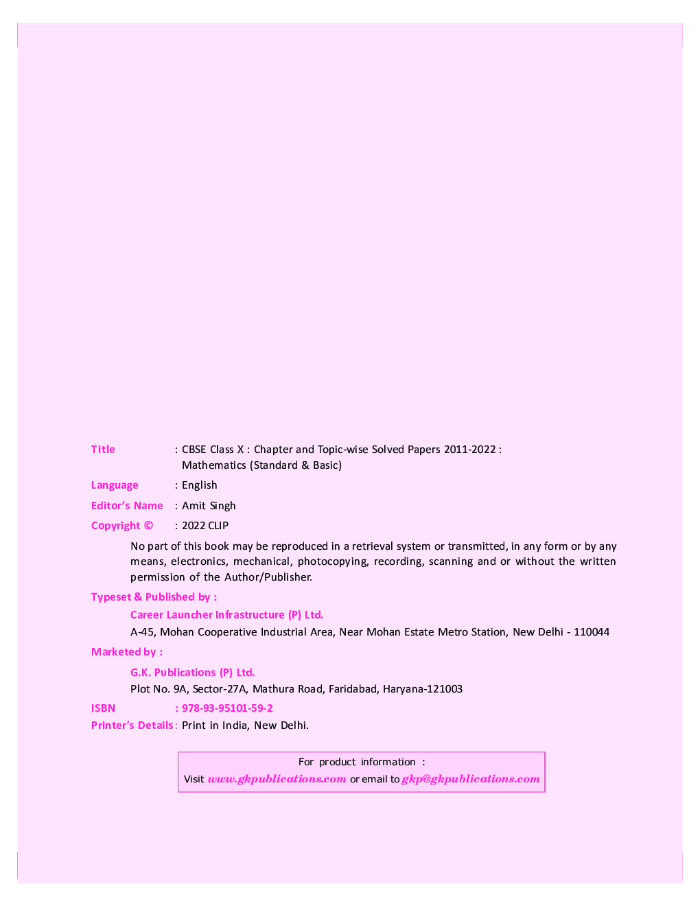CBSE Class X 2023 Chapter and Topic-wise Solved Papers 2011-2022 Mathematics (Standard & Basic) (All Sets - Delhi & All India)          - Page 5