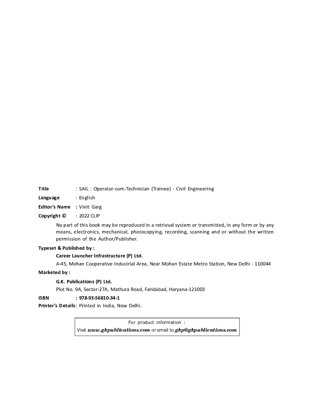 SAIL 2022  Operator cum Technician (Trainee) - Civil Engineering - Page 3