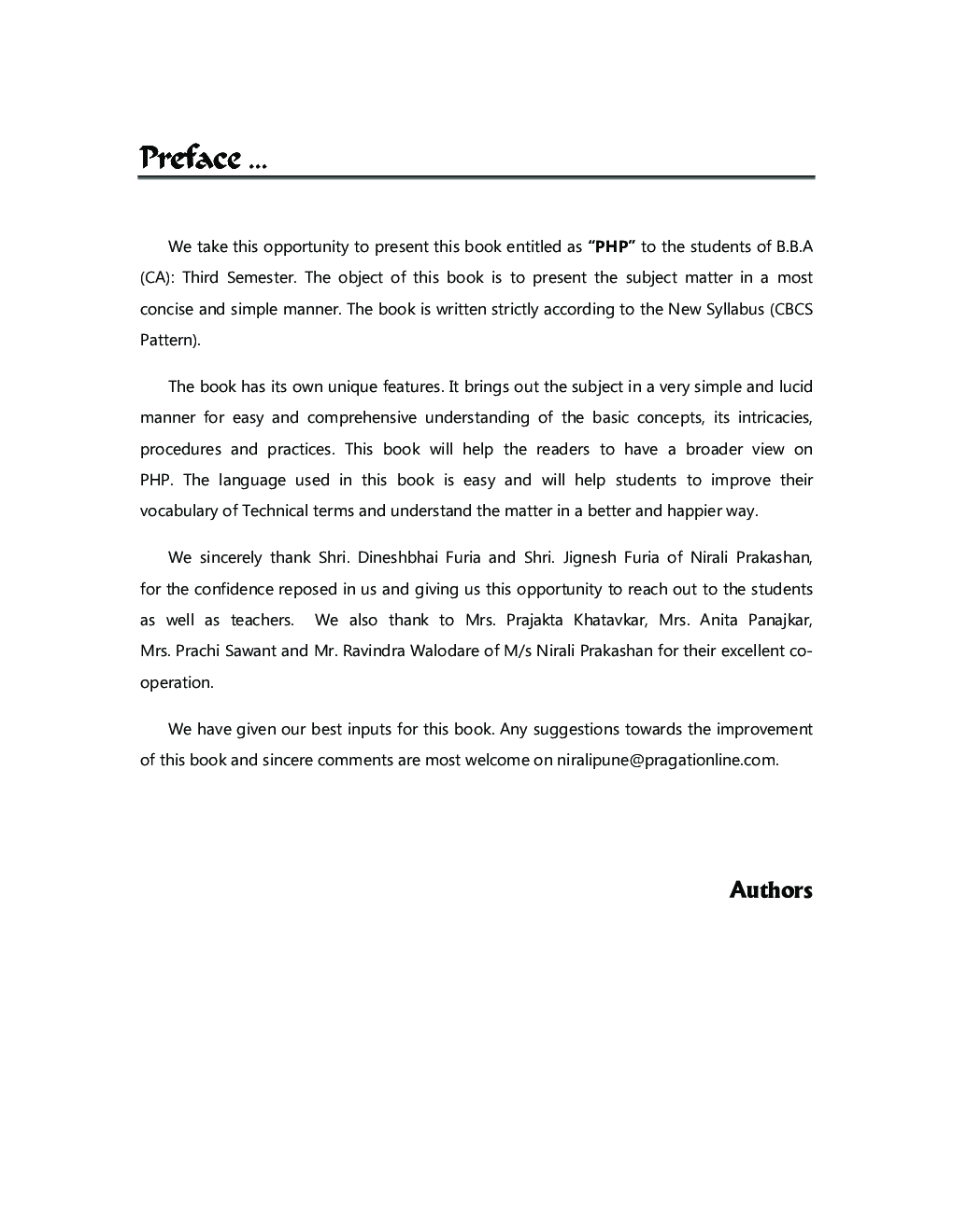 PHP (Elective) - Course Code 304 - Page 4
