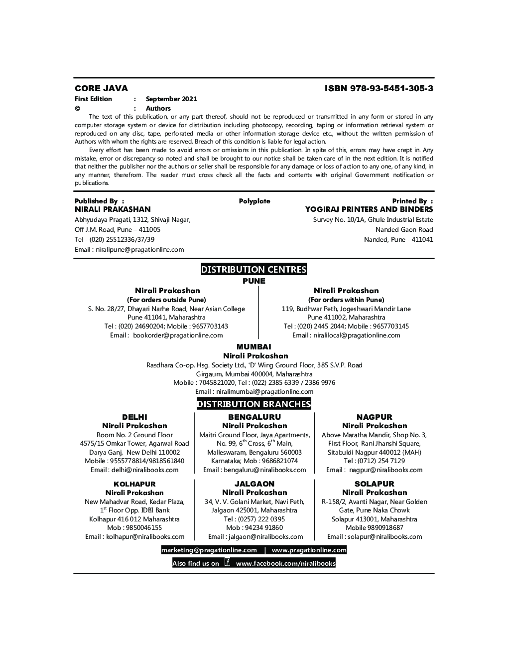 CORE JAVA (Third Year TY BBA (CA) Semester 5) - Page 3