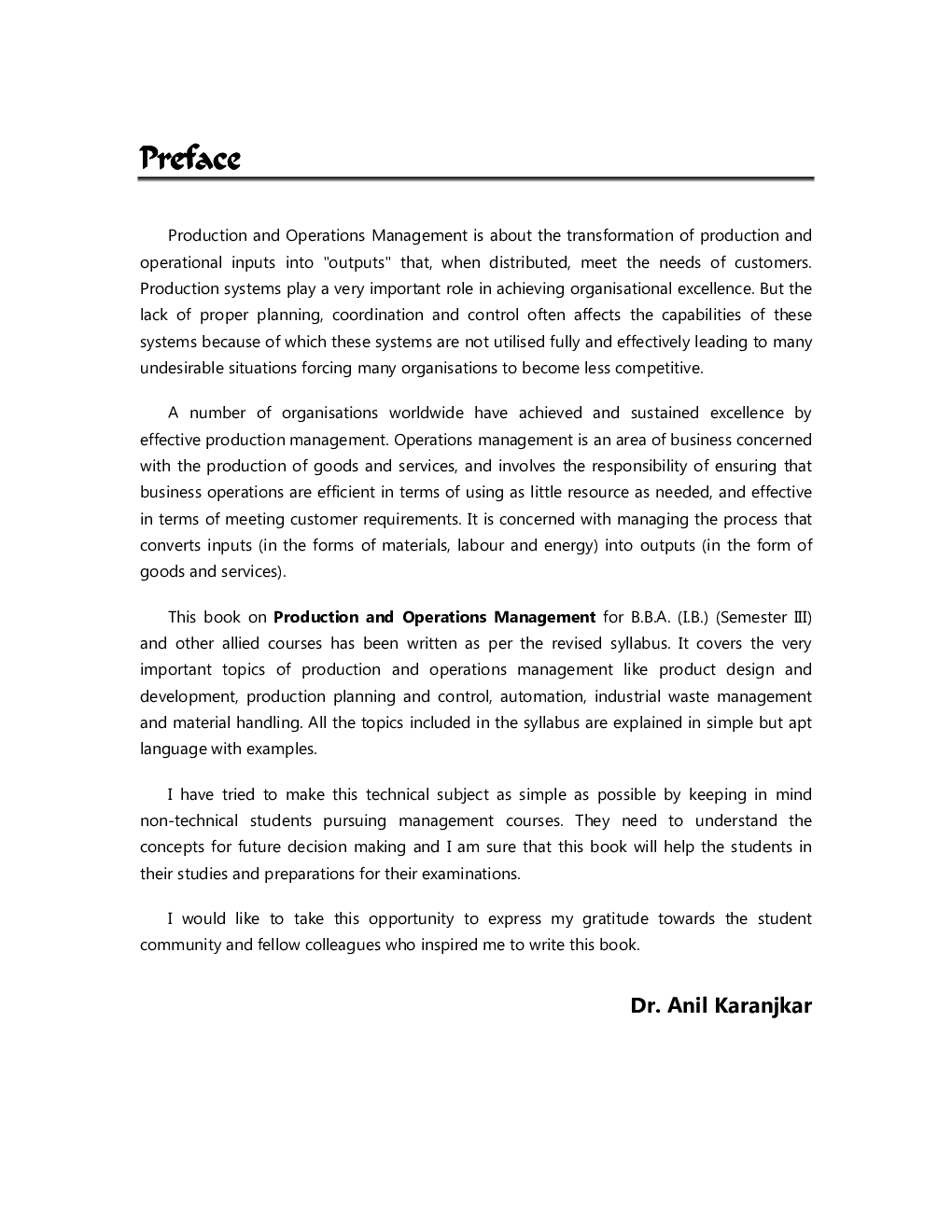 PRODUCTION AND OPERATIONS MANAGEMENT - Page 5