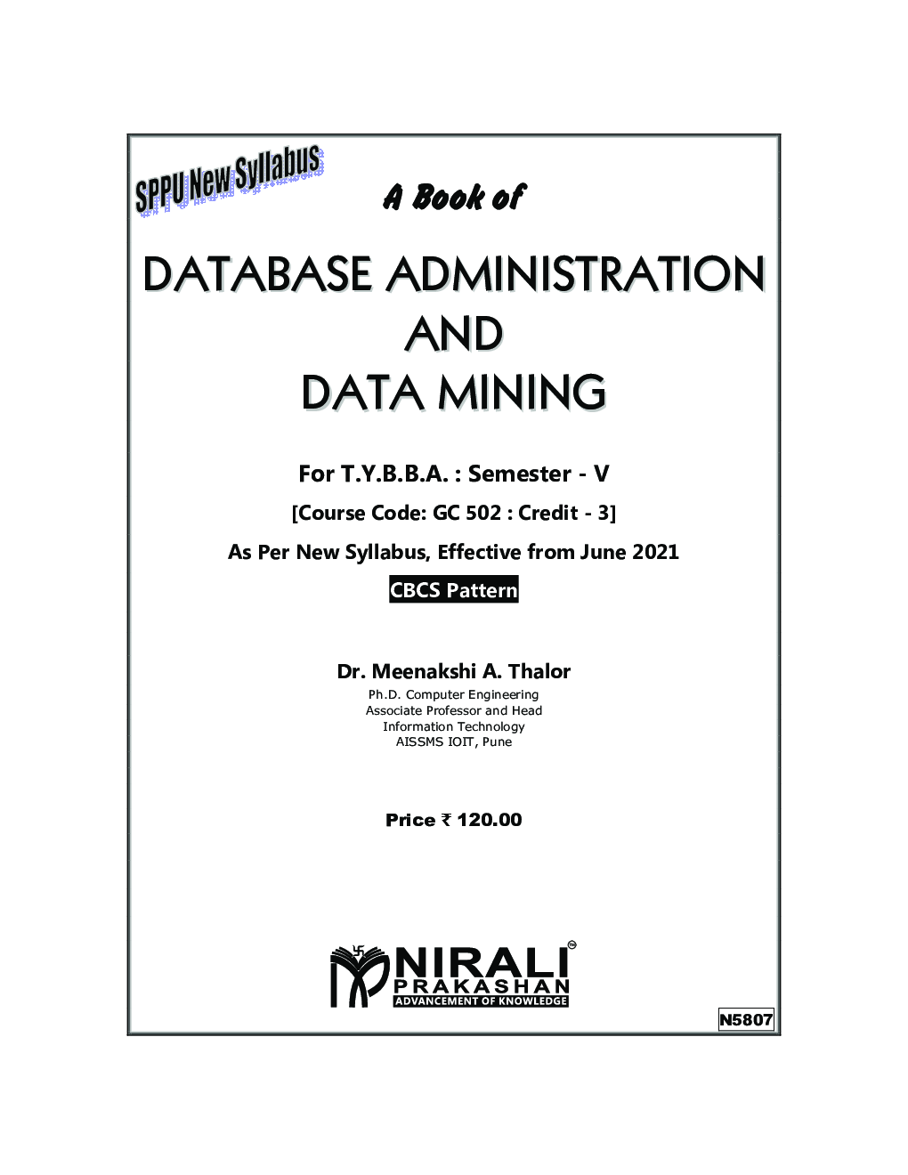 DATABASE ADMINISTRATION AND DATA MINING (Third Year TY BBA Semester 5) - Page 2