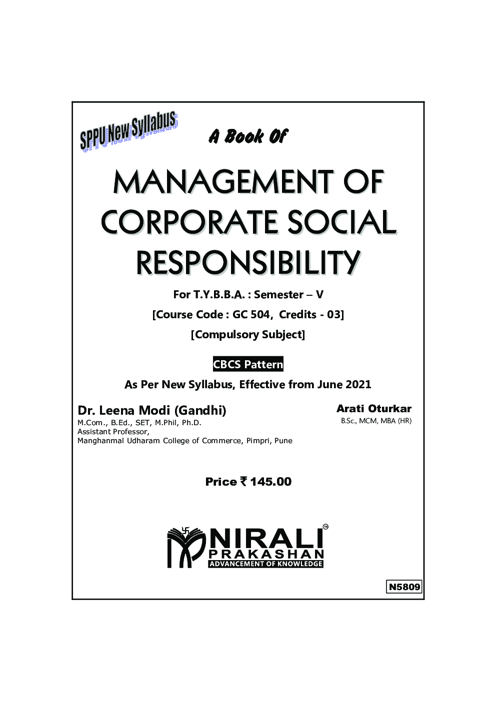 MANAGEMENT OF CORPORATE SOCIAL RESPONSIBILITY (Compulsory Subject TY BBA Semester 5) - Page 2
