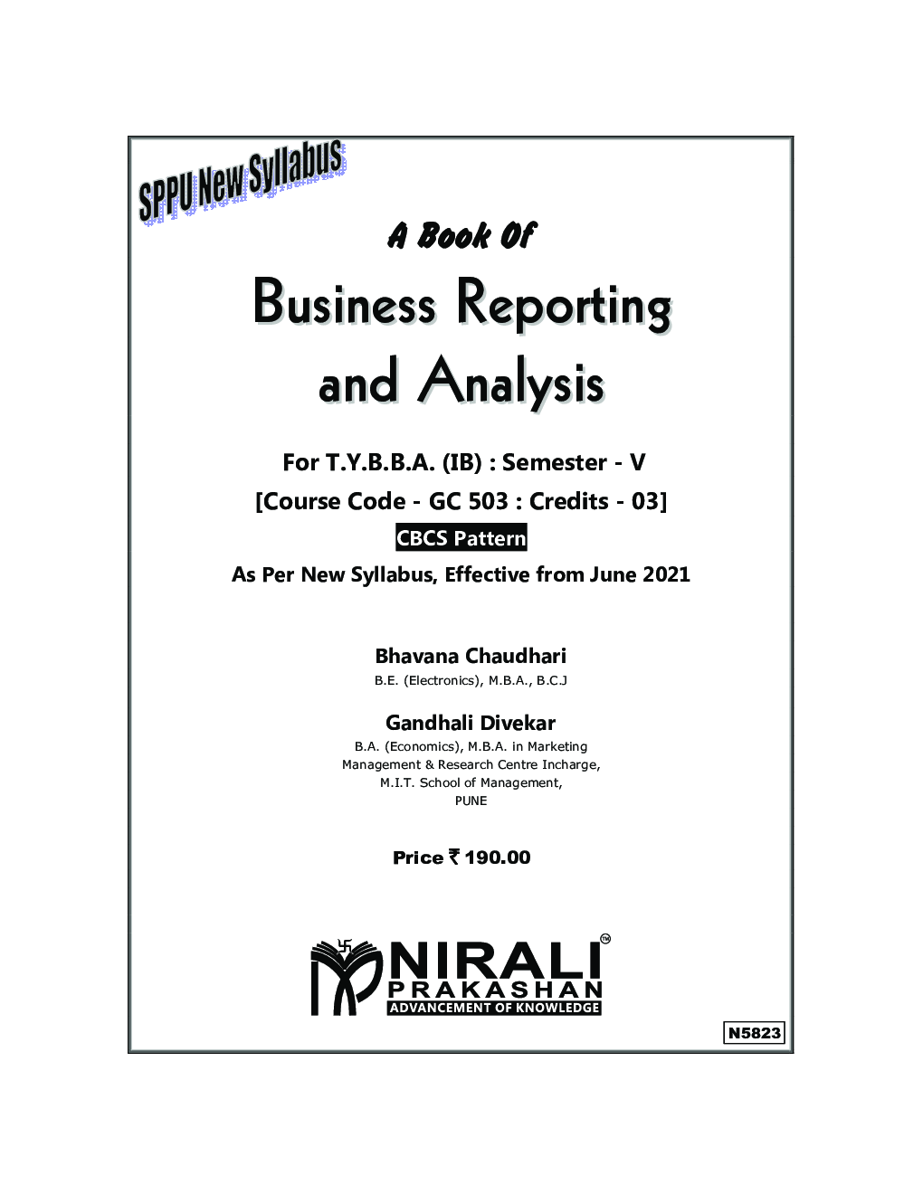BUSINESS REPORTING AND ANALYSIS (TY BBA IB Semester 5) - Page 2