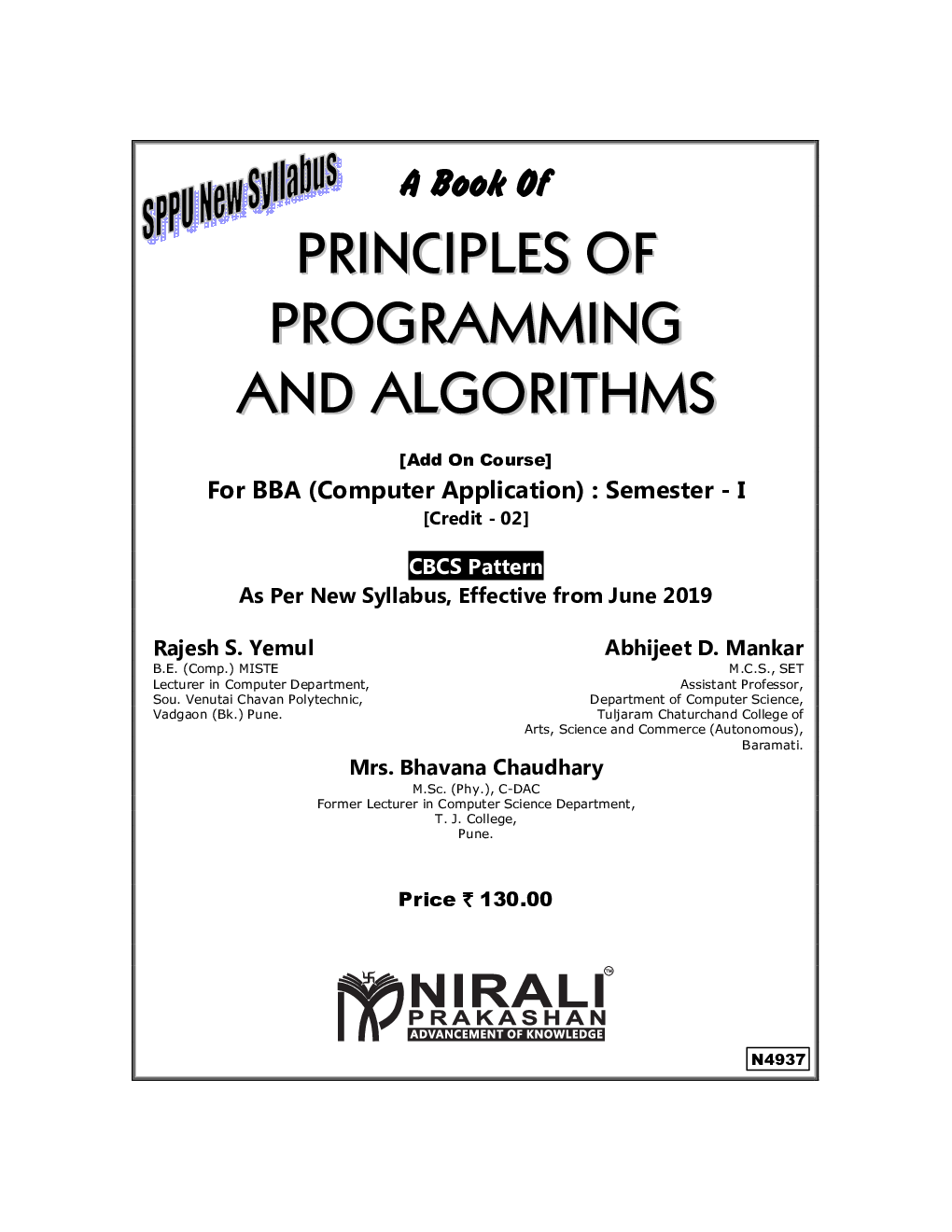 PRINCIPLES OF PROGRAMMING AND ALGORITHMS - Page 2