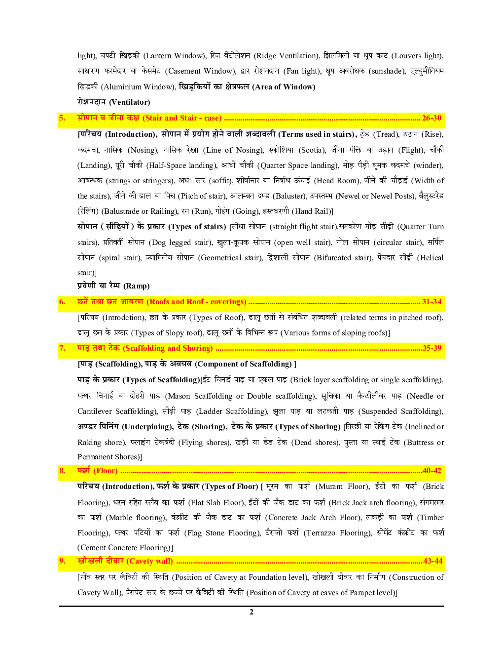 SSC/UPPCL/DSSSB/RRB/UPSSSC/DDA JE सिविल इंजिनीरिंग Pictorial Booklet (Volume-II) Building Constructions And Maintanance Engineering 2022-23 - Page 4