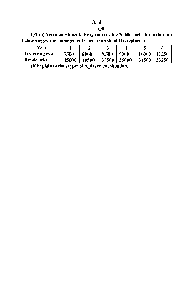 Quantitative Technique For Management Paper-5 - Page 5