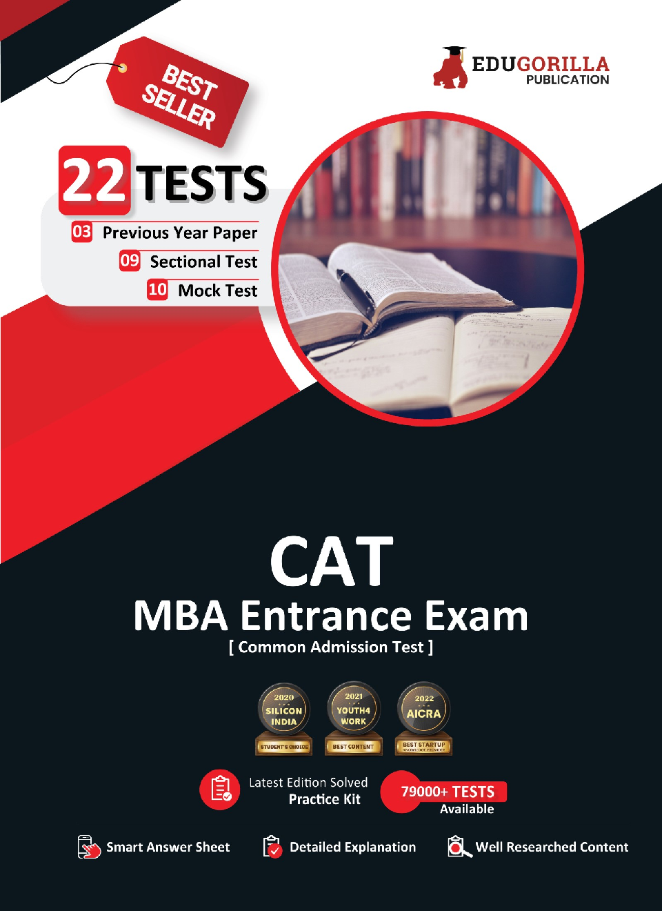 CAT : MBA Entrance Exam | Common Admission Test | 10 Mock Tests + 9 Sectional Tests + 3 Previous Year Paper (1100+ Solved Questions) | Free Access to Online Tests - Page 1