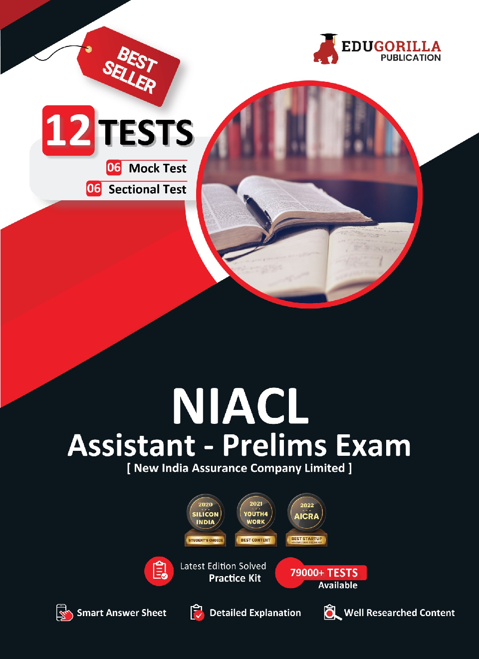 NIACL Assistant Prelims Exam | New India Assurance Company Limited | 6 Full-Length Mock Tests + 6 Sectional Tests | Free Access To Online Tests - Page 1