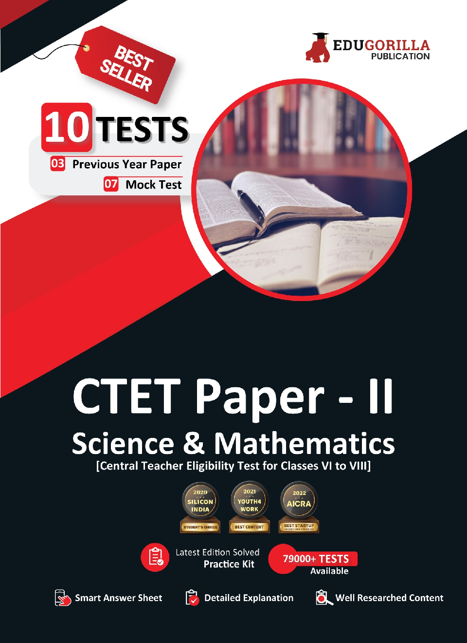 CTET Paper-II Exam : Science & Mathematics | 7 Mock Tests + 3 Previous Year Papers (1500+ Solved Questions) | Free Access to Online Tests - Page 1