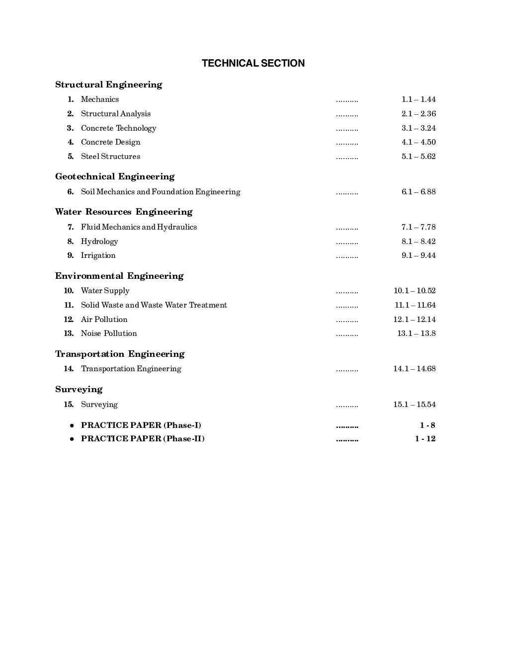 FCI 2022 : Junior Engineer Phase I & II - Civil Engineering - Page 5