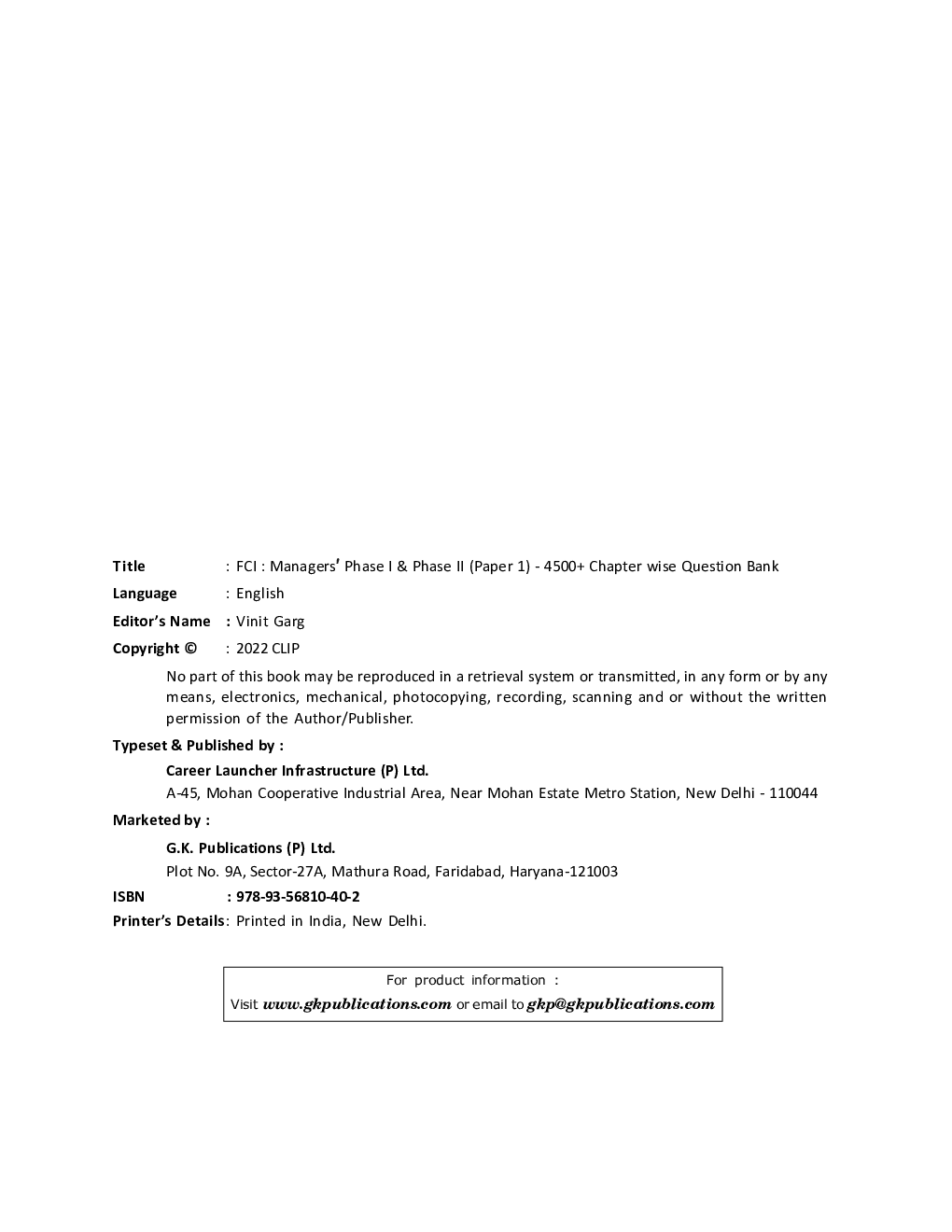 FCI 2022 : Managers' Phase I & Phase II (Paper 1) - Chapter wise Question Bank - Page 3