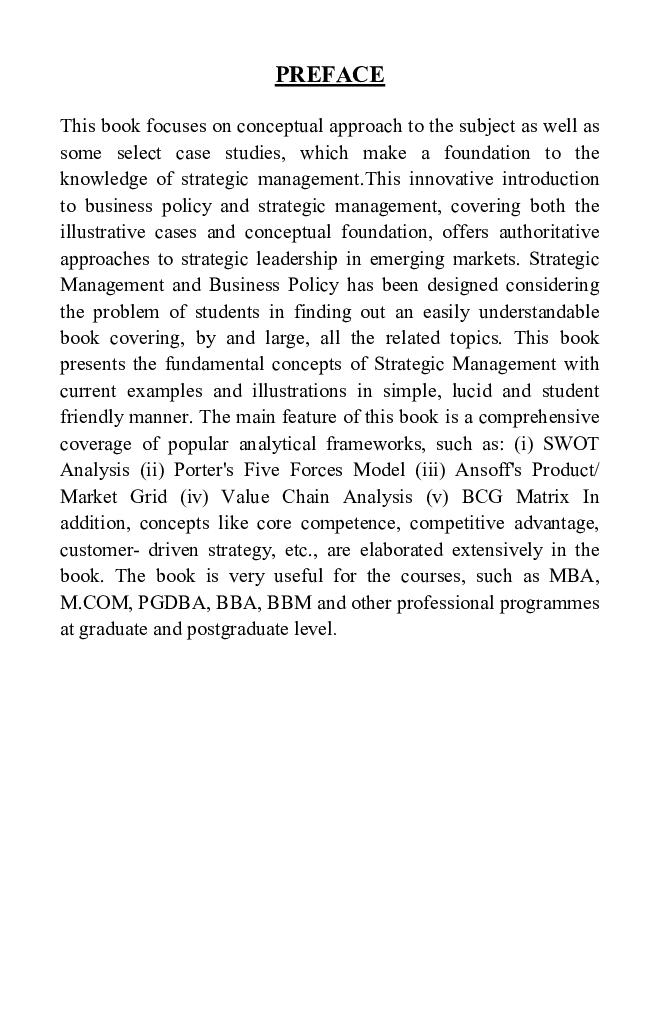 Business Policy And Strategic Management - Page 4