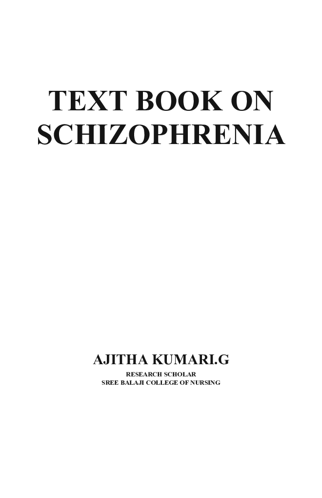 TEXT BOOK ON SCHIZOPHRENIA  - Page 2