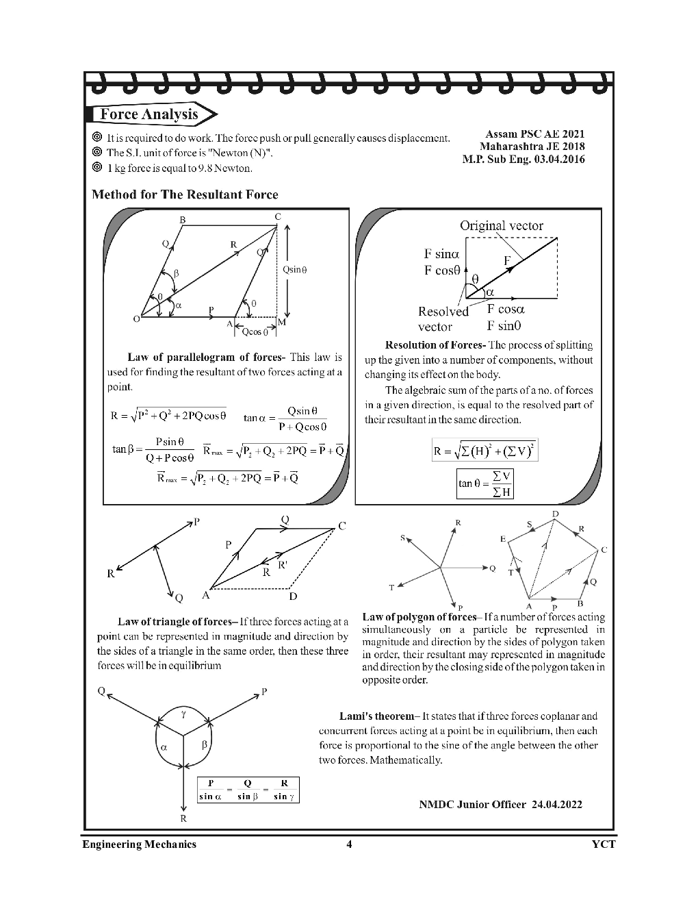 JE RRB/SSC/UPPCL/UPSSSC/DSSB/DDA Civil Engineering Engineering Mechanics 2022-23 - Page 5