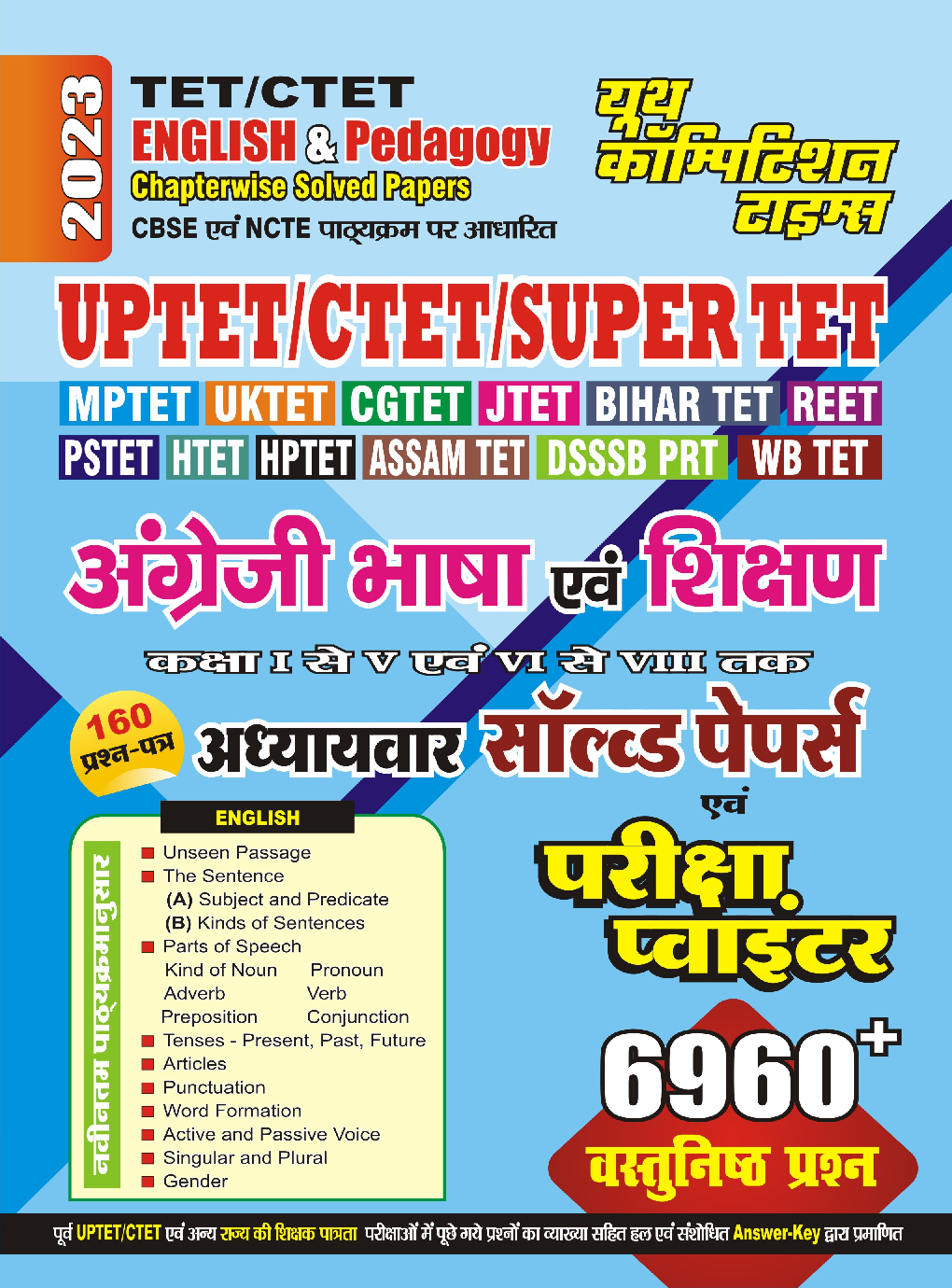 UPTET/CTET English & Pedagogy अध्यायवार साल्व्ड पेपर्स 2022-23 - Page 1