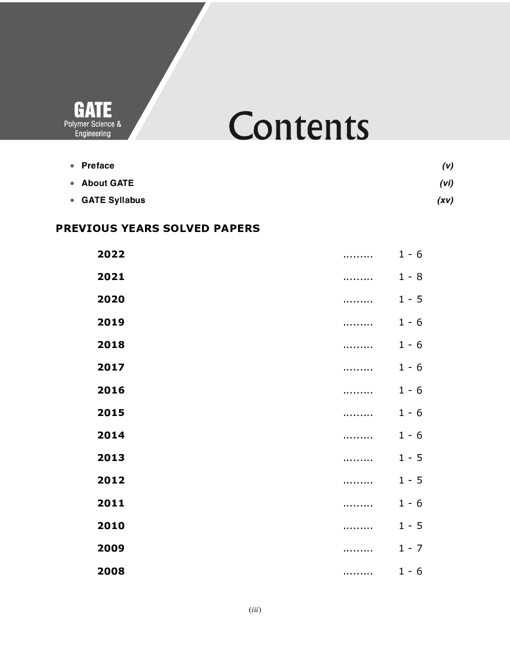 GATE 2023 : Polymer Science & Engineering - Solved Papers (2008-2022) by Rama Gour - Page 4