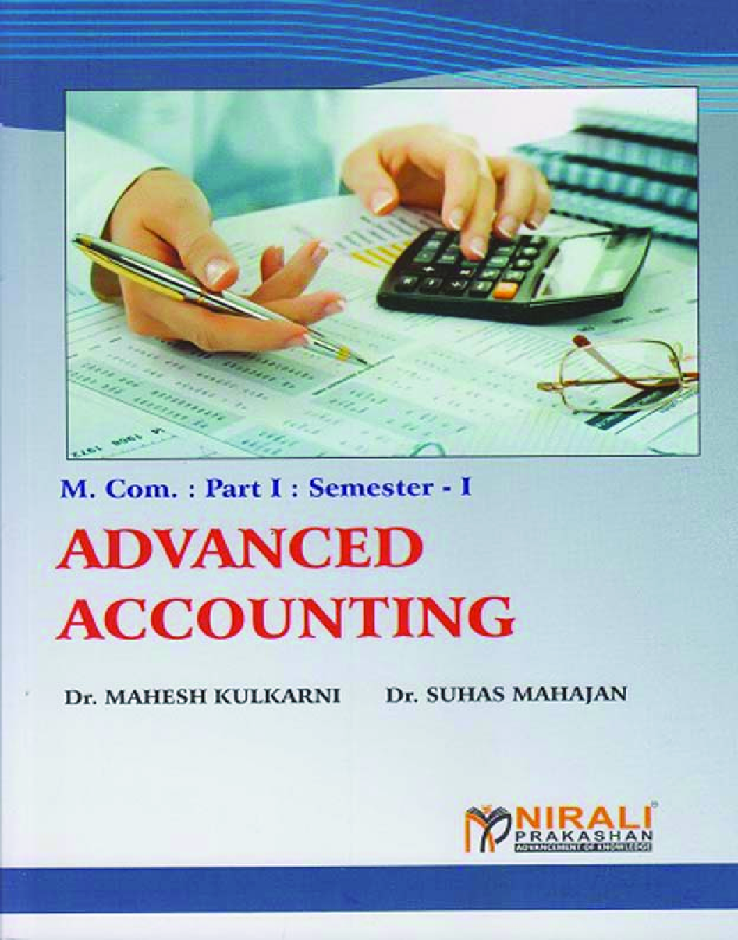 ADVANCED ACCOUNTING (MCom Part 1 Semester 1)   - Page 1